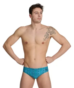 Bañador slip arena Performance para hombre Starfish Turquesa Multi