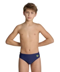 Bañador slip arena Feel para niño Multi Pixels Azul Marino/Multi Suave