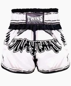 Shorts de kick-thai Twins Special Comic Blanc