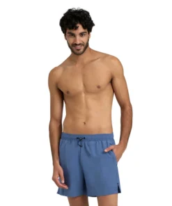 Bañador short de playa arena para hombre Evo Solid – Gris Azul