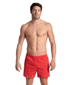 Bañador short arena para hombre Bywayx R – Flúor Rojo/Agua