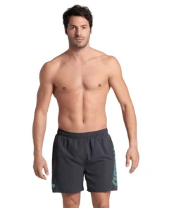 Bóxer de playa arena para hombre Fundamentals Logo R – Asfalto/Agua