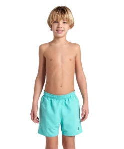 Bóxer de playa para niño arena Solid R – Agua/Marina