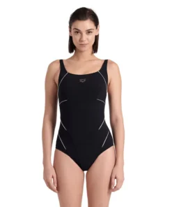 Bañador Shapewear arena para mujer Jewel – Blanco Negro