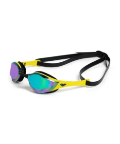 Gafas de natación de competición arena unisex Cobra Edge Swipe Mirror – Esmeralda/Amarillo