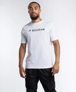 T-shirt Boxraw A.B.C. Blanc