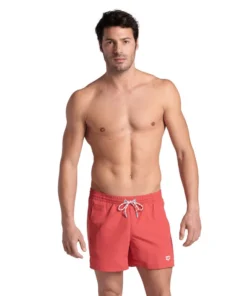 Short de playa arena para hombre Pro_File Logo – Astro Rojo