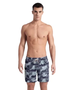 Bóxer de playa arena para hombre Allover – Asfalto/Multi