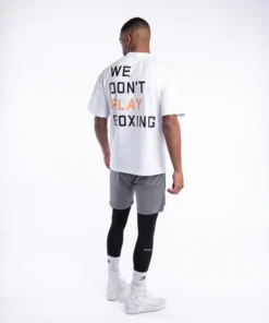 T-shirt Boxraw We Don’t Play Boxing Oversize Blanc