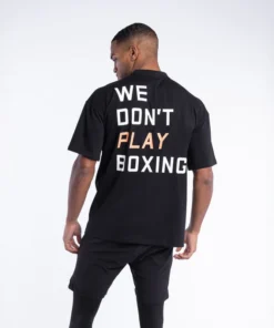 T-shirt Boxraw We Don’t Play Boxing Oversize Noir