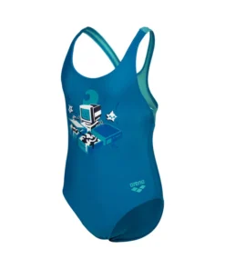 Bañador arena para niña Game Swim Pro Back – Azul China