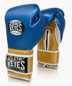 Gants de boxe Cleto Reyes Sparring CE6 Bleu Saphir Or