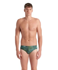 Bañador slip arena Performance para hombre Energy – Verde Multi
