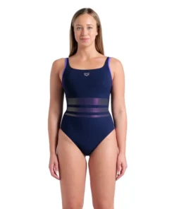 Bañador Shapewear arena para mujer Rosa copa B – Marino/Marino