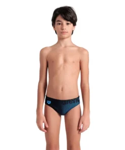 Bañador slip arena Feel para niño Dim Light – Negro