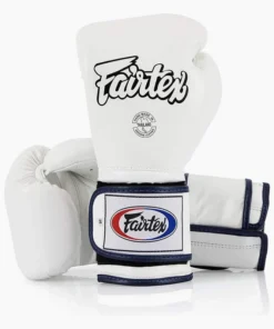 Gants de boxe Fairtex Mexican Style BGV9 Blanc-bleu passepoil