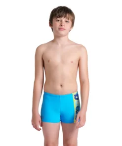 Bañador short arena Feel para niño Light Tricks – Turquesa/Multi