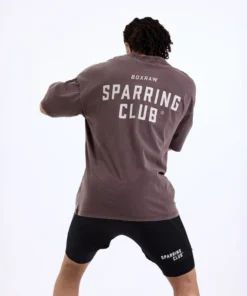 T-shirt Boxraw Sparring Club Oversize Marron