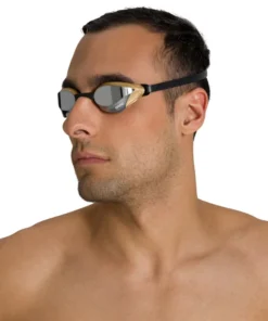 Gafas de natación arena unisex Cobra Core Swipe Mirror – Plata/Dorado