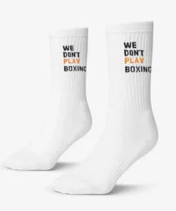 Chaussettes Boxraw We Don’t Play Boxing (3 paires) Blanc