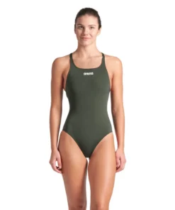 Bañador liso arena Performance para mujer Swim Pro Team Salvia Oscura – Ártico
