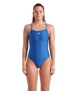 Bañador con sostén arena Feel para mujer Solid Lightdrop Back Azul Polvo