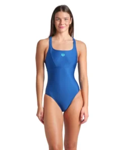 Bañador con sostén arena Feel para mujer Solid Control Pro Back Azul Polvo