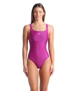 Bañador con sostén arena Feel para mujer Solid Control Pro Back Vino Púrpura