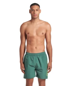 Bóxer de playa arena para hombre Fundamentals Logo R Manglar – Ártico