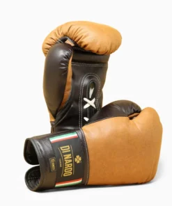 Gants de boxe Di Nardo avec lacets 12 Oz Cognac Marron
