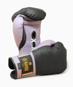 Gants de boxe Di Nardo avec lacets 14 Oz Noir-lilas
