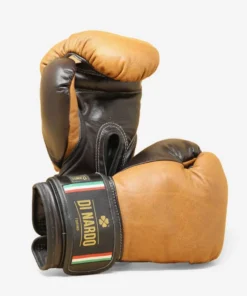 Gants de boxe Di Nardo avec velcro 12 Oz Cognac-marron