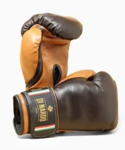 Gants de boxe Di Nardo avec velcro 14 Oz Marron-cognac