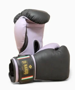 Gants de boxe Di Nardo avec velcro 14 Oz Noir-lilas