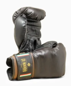 Gants de boxe Di Nardo avec velcro 16 Oz Marron-noir-argent