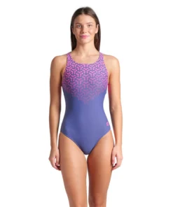 Bañador arena Feel para mujer Kikko V Back Future Dusk
