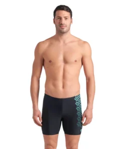 Bañador mid jammer arena Feel para hombre Negro – Agua