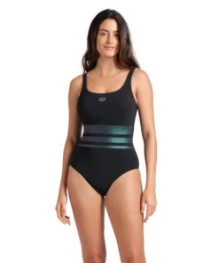 Bañador Shapewear arena para mujer Rosa Negro – Negro