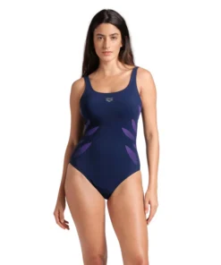 Bañador Shapewear arena para mujer Milena Azul Marino