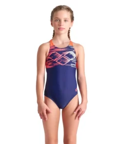 Bañador arena Feel para niña Pastime V Back Marino – Calipso