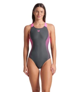 Bañador arena Feel para mujer Openings V Back Asfalto