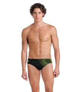 Bañador slip arena Performance para hombre Foggy Dots Negro – Ártico