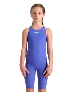 Traje de competición a la rodilla arena Powerskin Impulso para niña Future Dusk