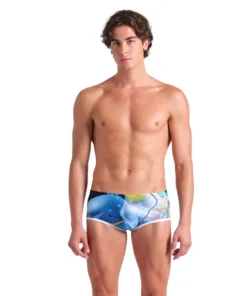 Bañador corto de tiro bajo arena One para hombre Print Negro Multi