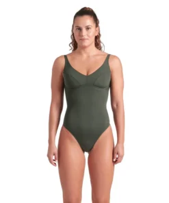 Bañador arena Performance para mujer Victoria U Back Sabio Oscuro