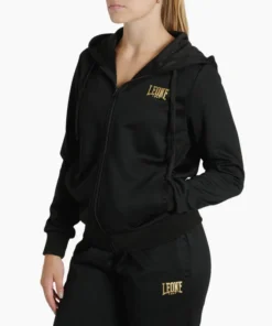 Sweat pour femmes Leone DNA avec capuche et fermeture éclair ABX730