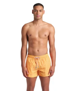 X-Shorts de playa arena para hombre Water Print Allover Loro Multi