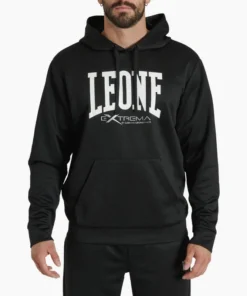 Sweat Leone Logo à capuche ABX119 Noir