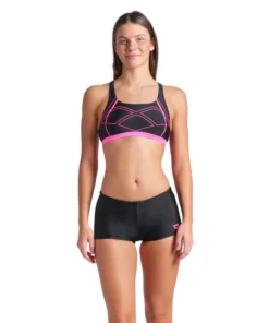 Bikini arena Feel para mujer Graphic Negro – Impactante