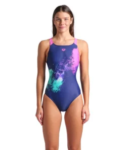 Bañador arena Feel para mujer Vibrant Swim Pro Back Marino – Multi